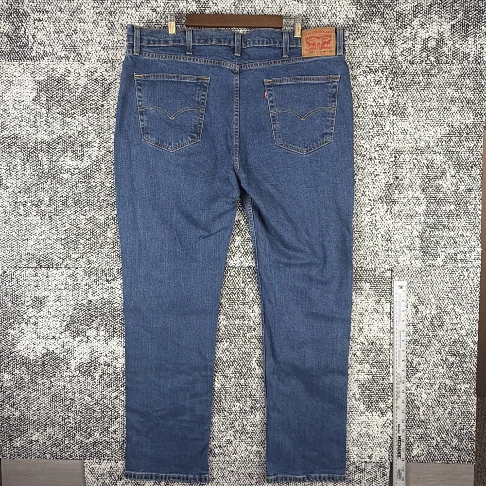 Levis 514‎ Straight Leg Blue Jeans Mens 40 X 32 (FITS 40 X 31) Classic Denim